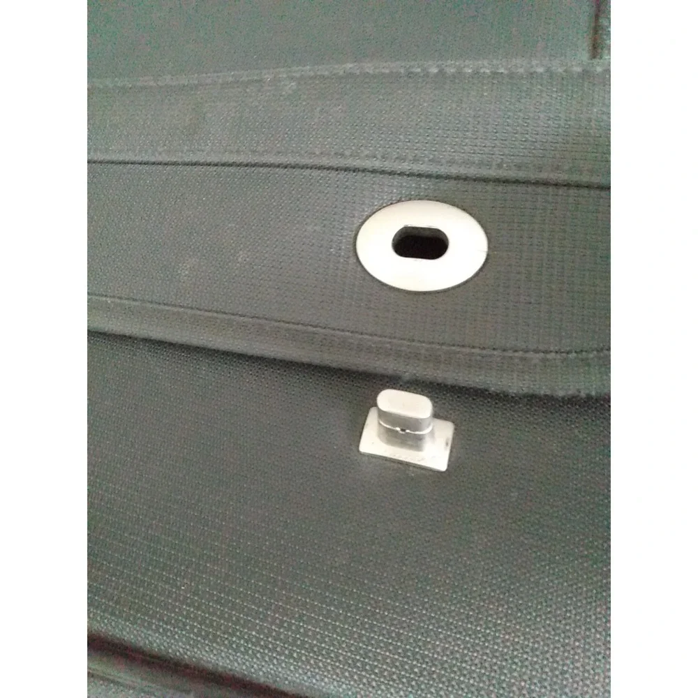 Eddie Bauer Messenger Laptop Bag Travel Carry-on Luggage Gray Briefcase READ